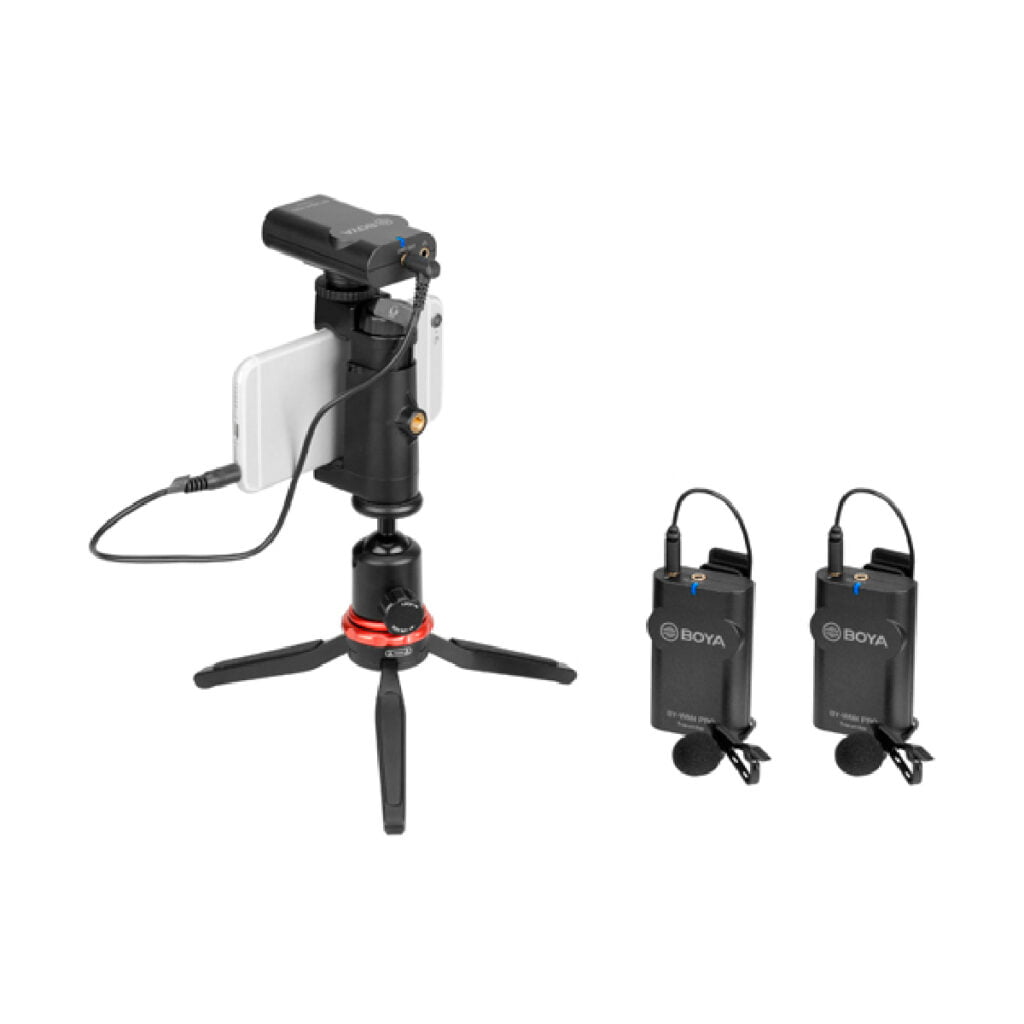 Microfone Lapela sem fio canal duplo BYWM4 PRO K2 Boya