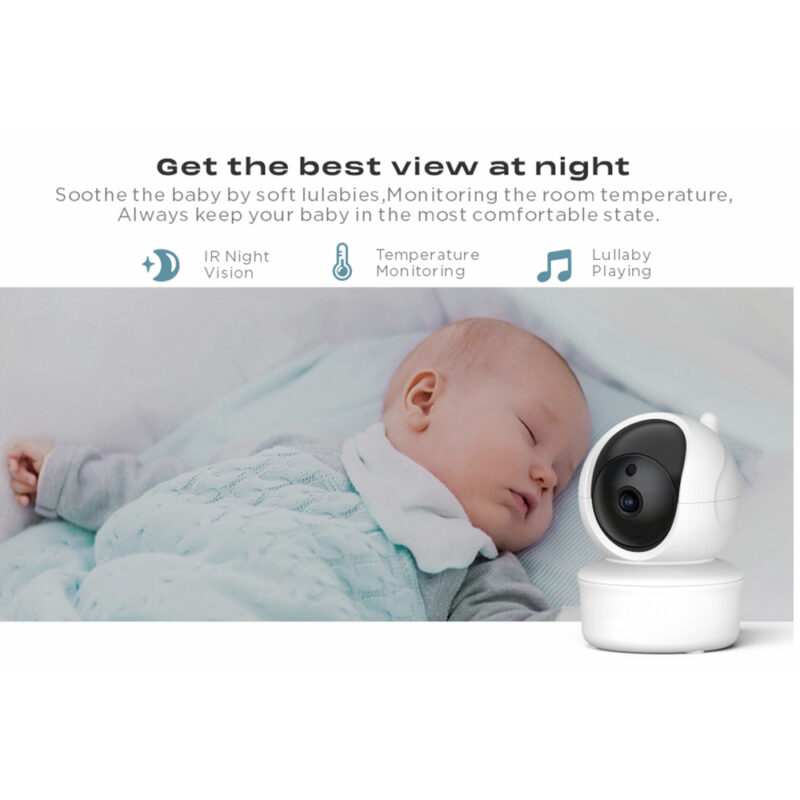 Babá Eletrônica Sem Fio Baby Monitor SM650 Tela Lcd 5 pol. 2.4GHz