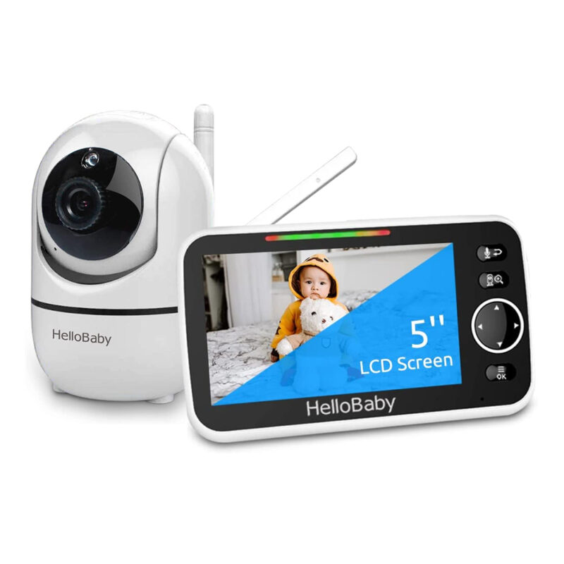 Babá Eletrônica HelloBaby HB6588 Monitor Vídeo Tela 5 pol.