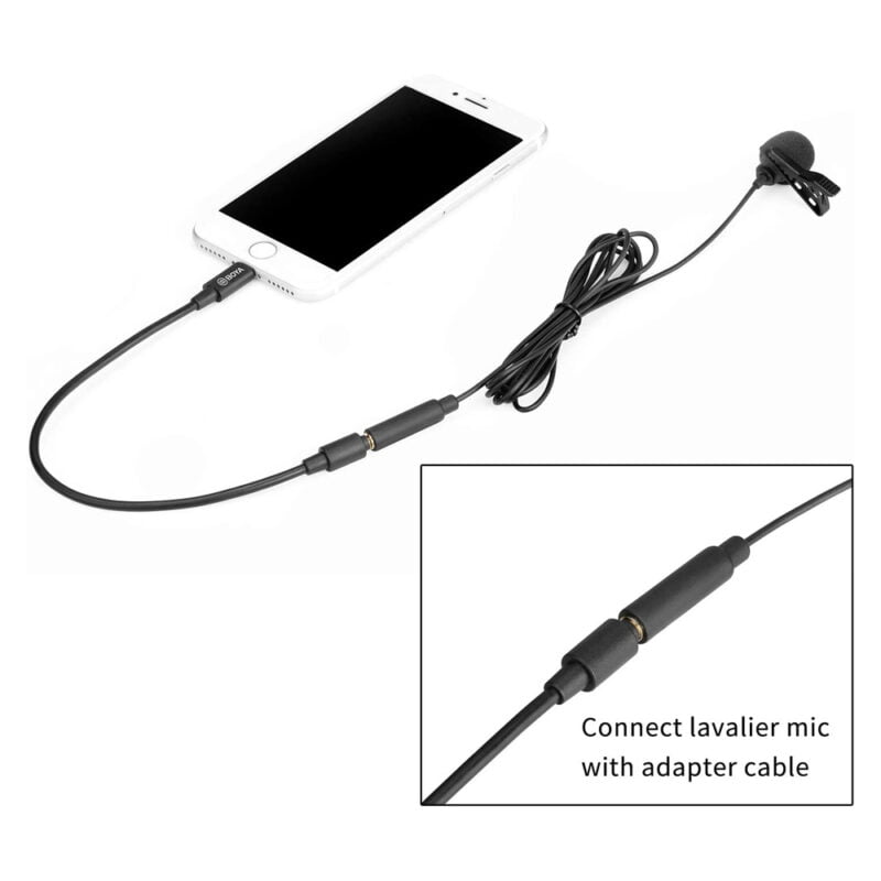 BOYA MICROFONE BY - M2 Digital Lavalier Microphone for Ios devices
