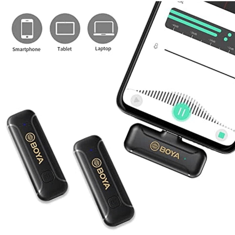 BOYA BY-WM3T2-U2 Microfone sem fio de canal