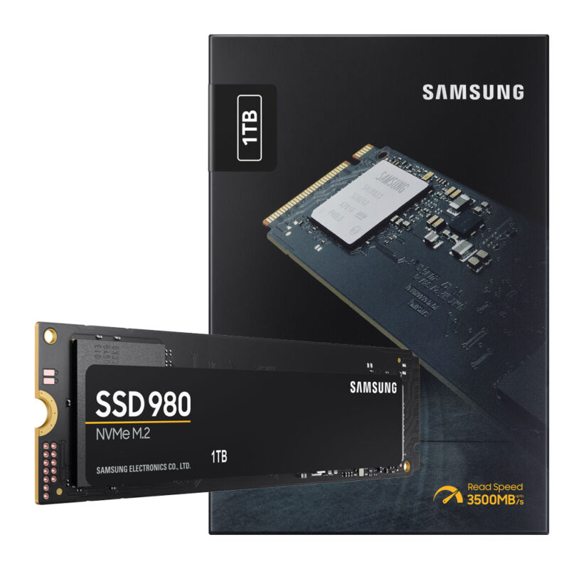 Disco Sólido Interno Samsung 1Tb 980 M.2 NVMe PCIe 3.0 Preto