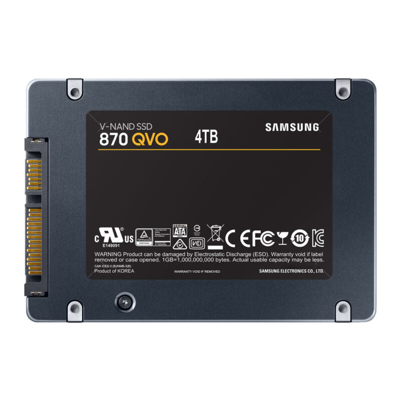 Disco Sólido Interno Samsung 4Tb 870 Qvo Sata3 560Mbs 2.5pol