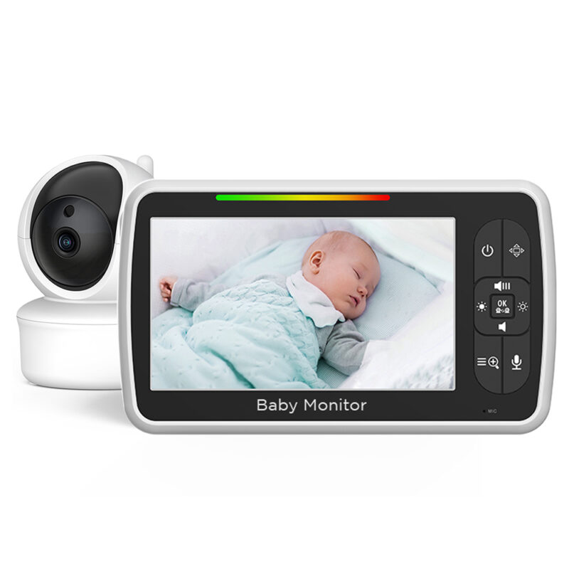Babá Eletrônica Sem Fio Baby Monitor SM650 Tela Lcd 5 pol. 2.4GHz