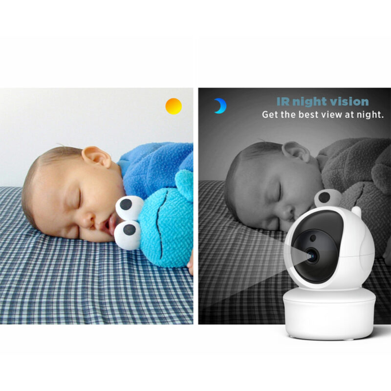 Babá Eletrônica Sem Fio Baby Monitor SM650 Tela Lcd 5 pol. 2.4GHz