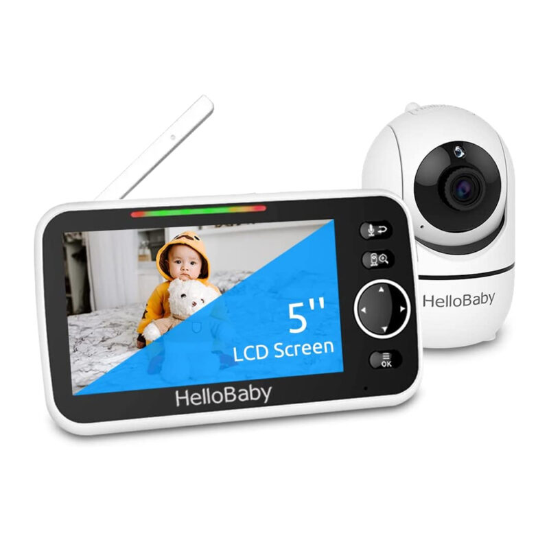 Babá Eletrônica HelloBaby HB6588 Monitor Vídeo Tela 5 pol.