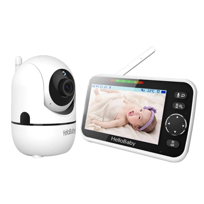 Babá Eletrônica HelloBaby HB6588 Monitor Vídeo Tela 5 pol.