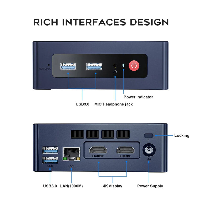 Mini Pc Beelink Mini S Intel Celeron N5095 256gb 8gb Ram