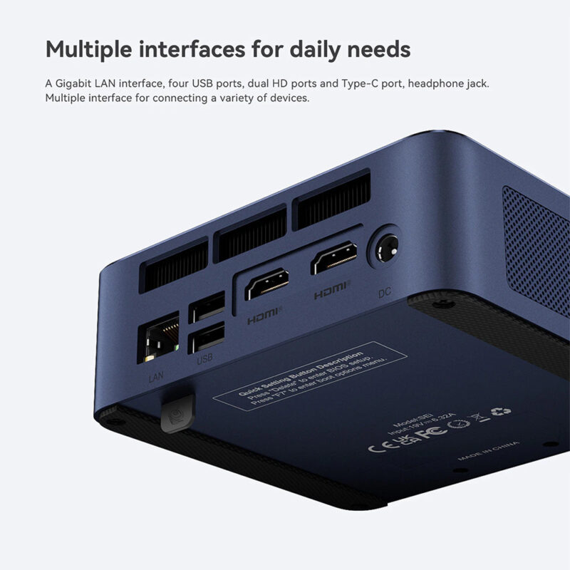 Beelink Mini pc Sei12 16gb 500gb núcleos 12ª geração Intel i5-1235U