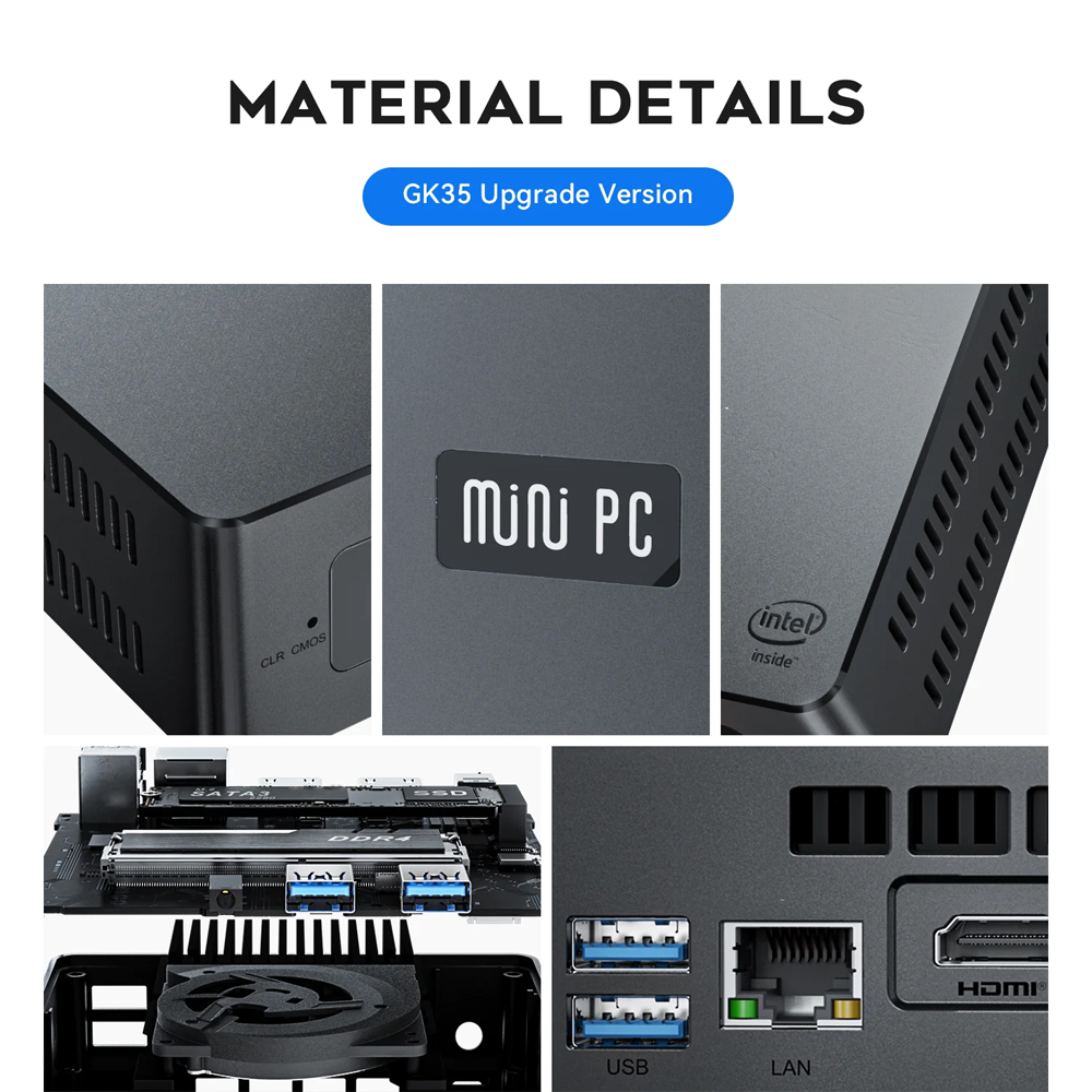 Beelink GK35 mini PC Series Intel Celeron J4105 8gb 128gb