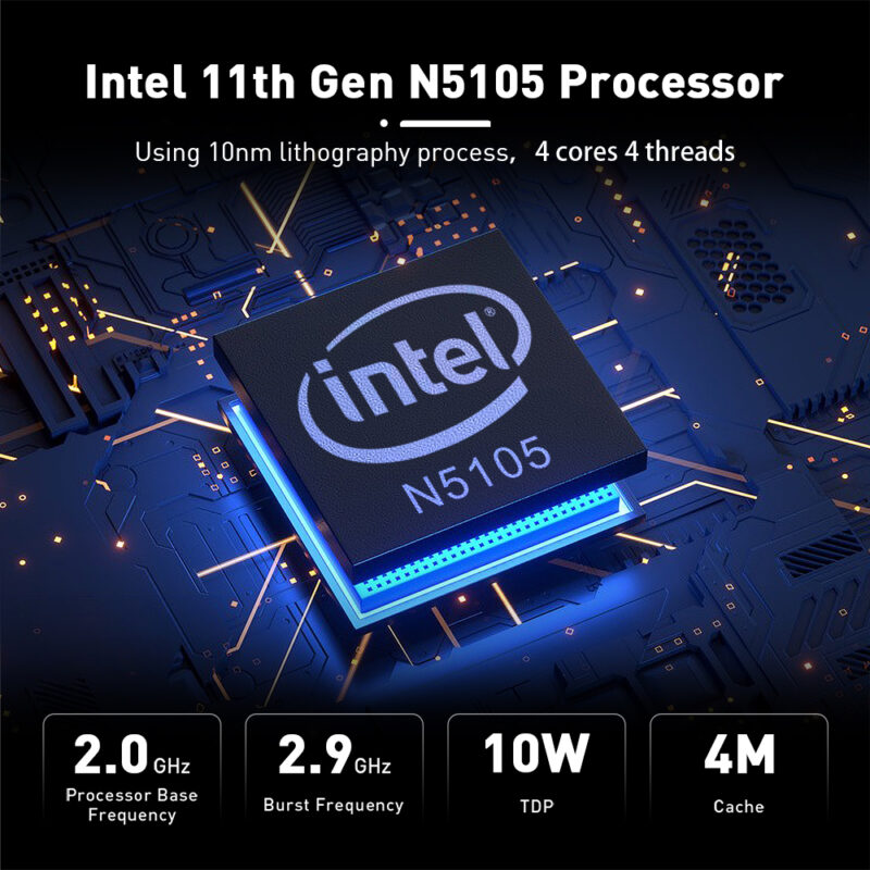 Mini Pc Beelink U59 Intel Celeron N5105 memory 16gb storge 500gb