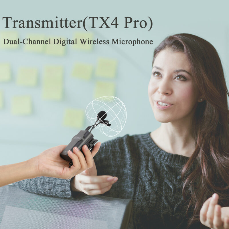 Transmissor Sem Fio Boya BY Wm4 Pro Tx 2.4GHz Preto