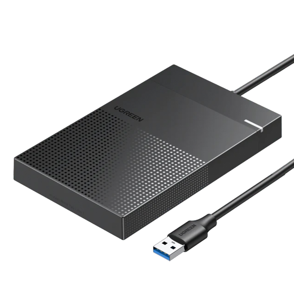 Case Externa Ugreen para HD 2.5'' com Cabo Usb A 5Gbps Preto