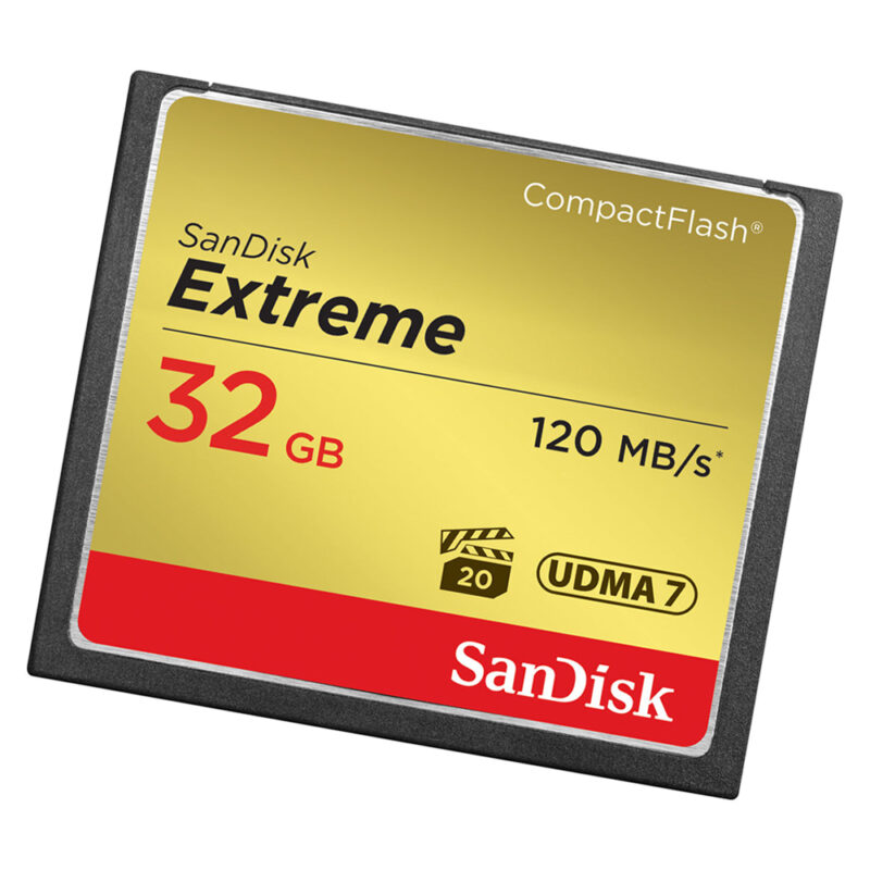 Cartão Memória Extreme Compact Flash 32GB 120MB/s Sandisk