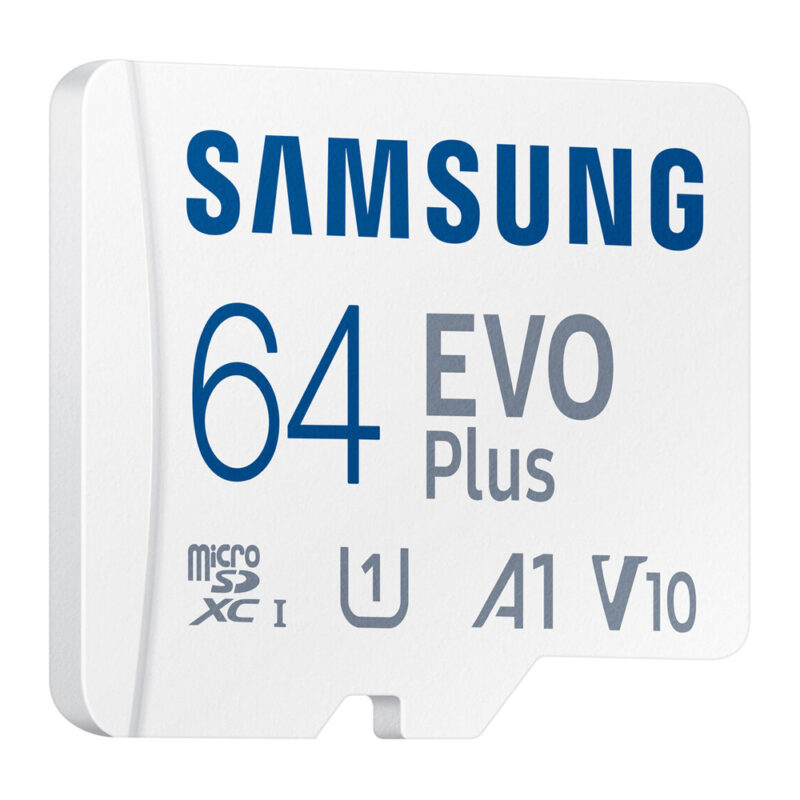Cartão Memória Samsung 64gb Micro Sd Evo Plus 130Mbs e Adapt