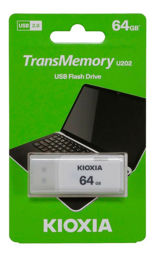 Pen Drive 64GB Kioxia U202 TransMemory Usb 2.0 para PC