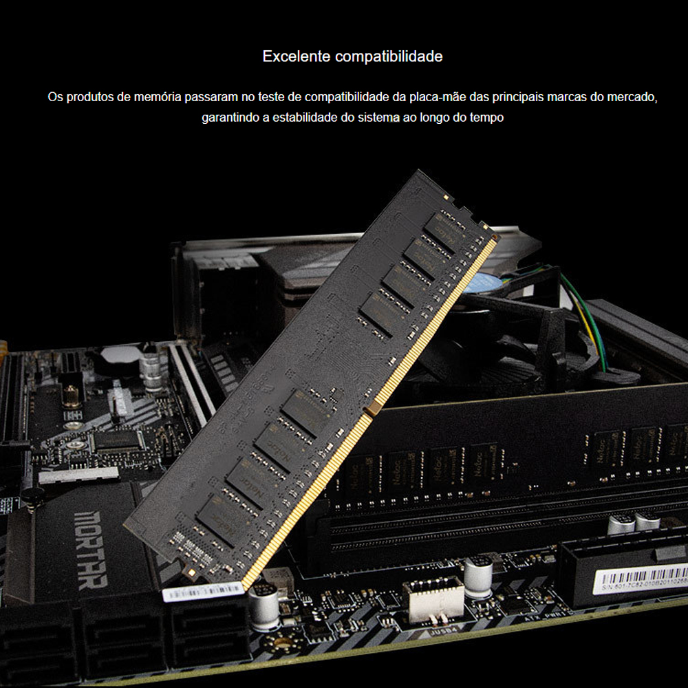 Memória Ram Netac 16gb Ddr4-3200 C16 Computador Pc Desktop