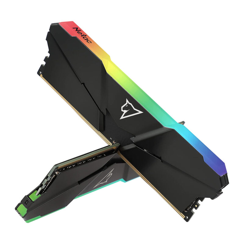 Netac shadow RGB DDR4-3600 16gb (8gb x 2) C18 Grey NTSRD4P36DP-16E NSREU1BD4163600NC8DP