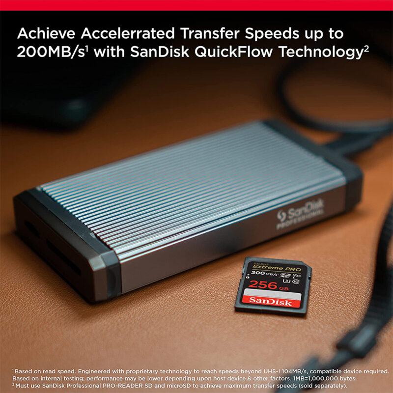 Sandisk Extreme PRO sdxc uhs-i card 256GB SPEED UP TO 200MB/S V3 C10 SDSDXXD-256G-GN4IN