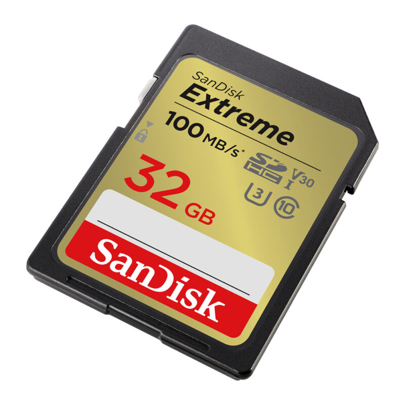 Sandisk Extreme SDHC UHS-I Card 32gb speed 100mb/s SDSDXVT-032G-GNCIN