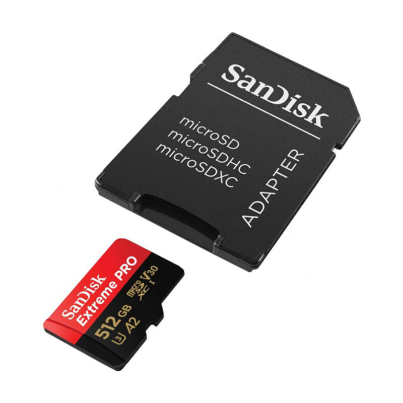 Cartão SanDisk  microSDXC com adaptador Extreme pro  512gb 200mbs