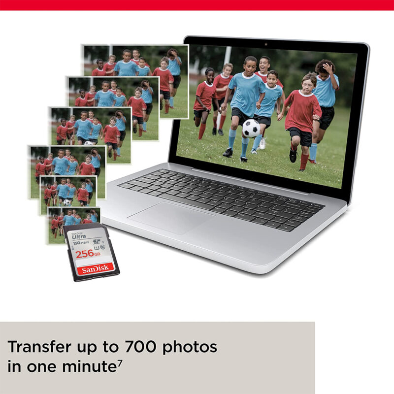 Sandisk ultra SDXC UHS-I Card 256gb 150mbs SDSDUNC-256G-GN6IN