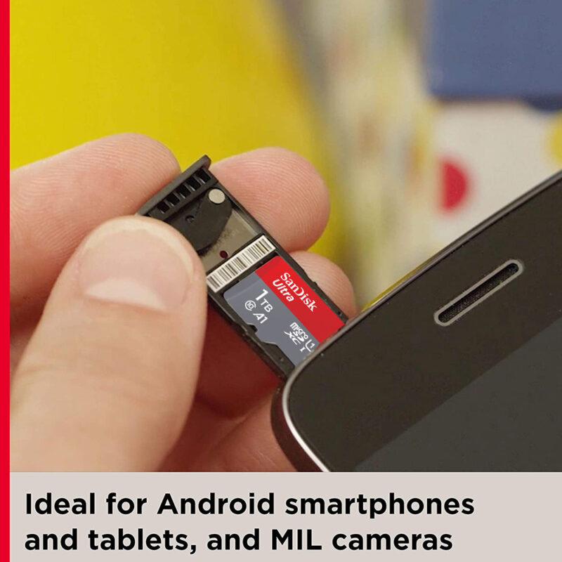 Cartão sandisk ultra micro sdxc 1 tb 150 mbs