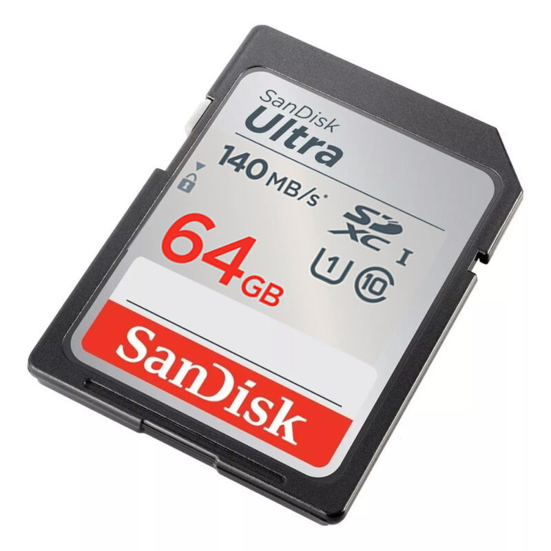 SanDisk Ultra SDXC™ UHS I Card 64GB Speed up to 140Mb/s SD491SDUNB 064G GN6IN