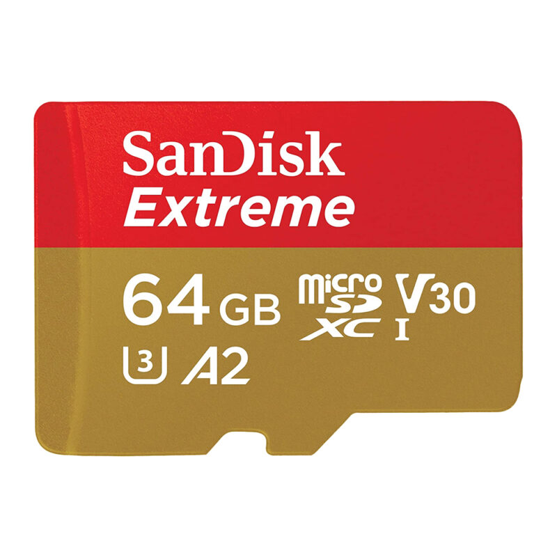 Sandisk Extreme microSDXC UHS-I Card With Adapter 64GB speed 160mb/s read 60mb/s SDSQXA2 064G GN6AA