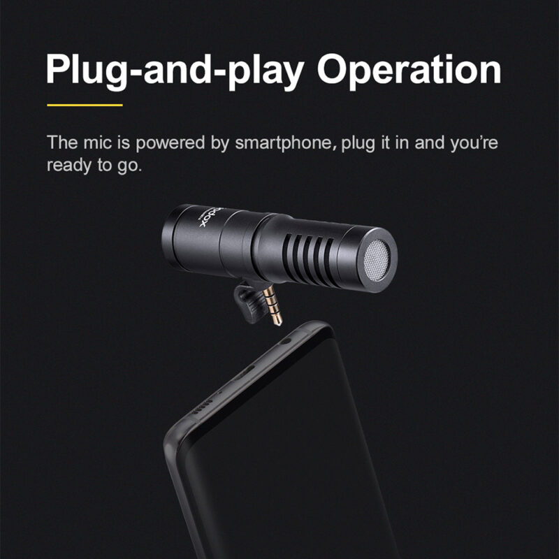 Godox Microfone geniusmic compacto direcional para smartphone
