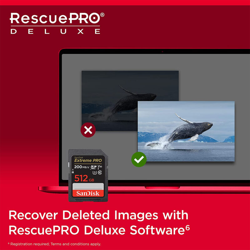 Sandisk Extreme PRO SDXC UHS-I Card 512gb speed 200mb/s SDSDXXD-512G-GN4IN