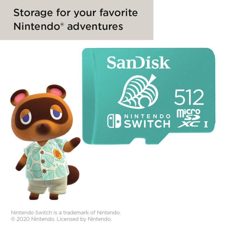 Cartão Memória Micro Sd Sandisk 512gb MicroSd NintendoSwitch