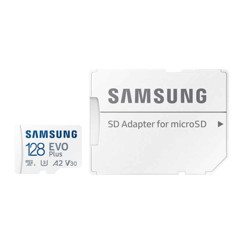 Cartão Memória Samsung 128gb MicroSd Evo Plus 130MBs e Adapt