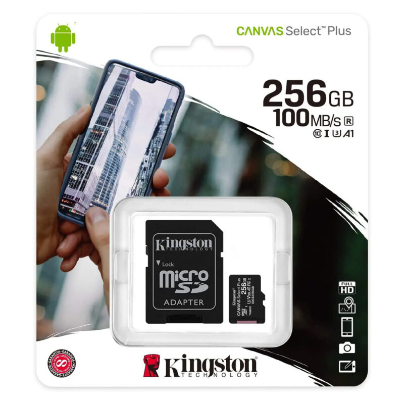 Kingston MicroSD 256gb 100mb/s R SDCS2/256GB