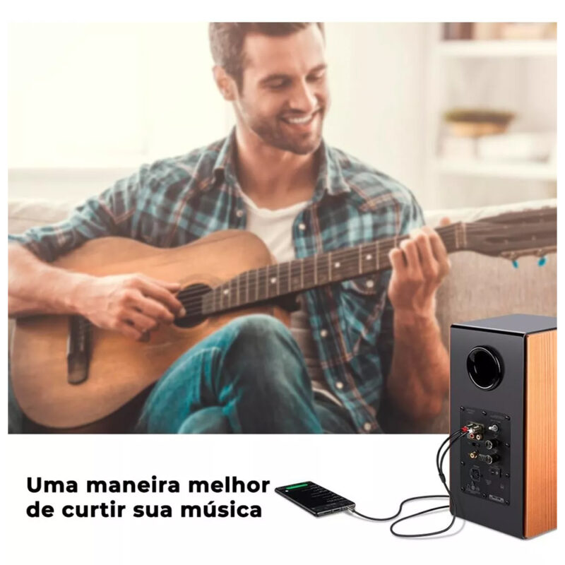 Cabo de Áudio Ugreen 3.5mm para 2Rca Macho 1.5 Metro Preto
