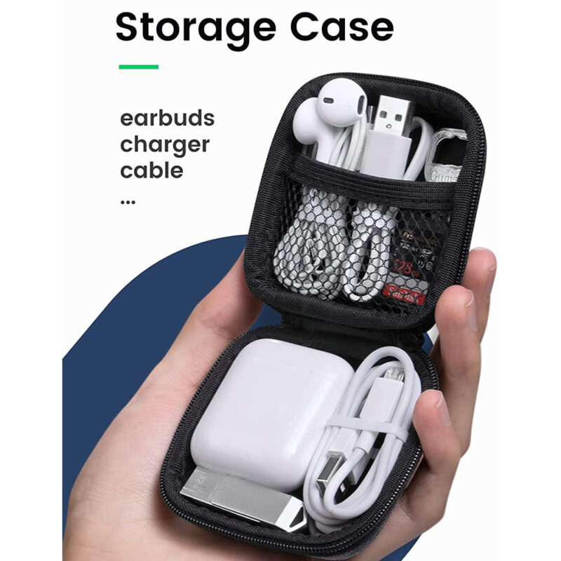 Bolsa Case Estojo Portátil Ugreen Bag p/Fone de Ouvido Preto