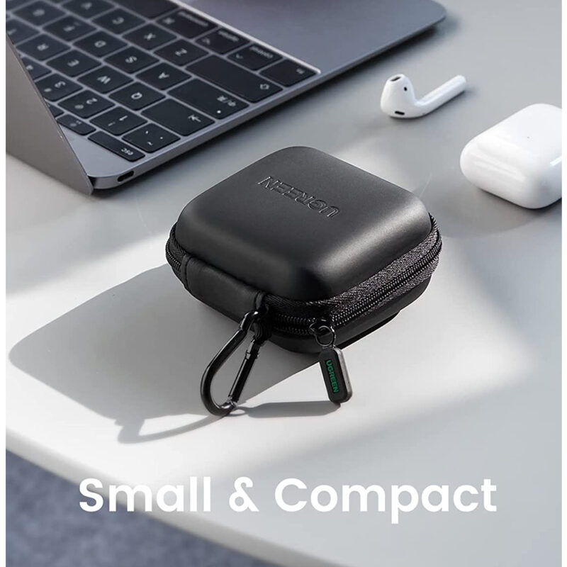 Bolsa Case Estojo Portátil Ugreen Bag p/Fone de Ouvido Preto