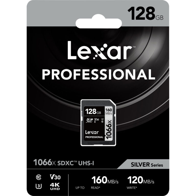 Cartão de Memória Lexar 128gb Cartão Sd Professional 160Mbs