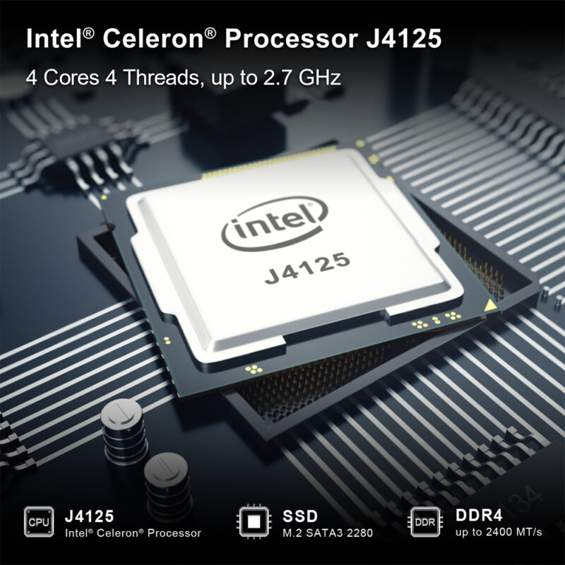 Mini Pc Beelink Processador Intel Celeron J4125 128gb 8gb