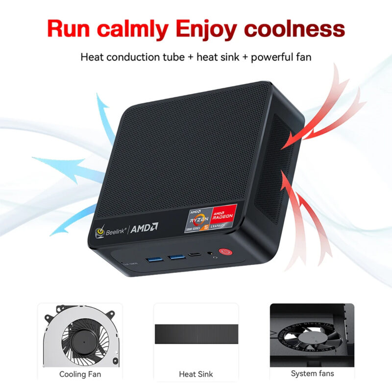 Beelink SER AMD Ryzen 7 5800H Processor 16gb 500gb