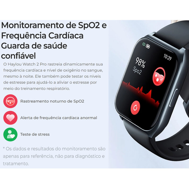 Smartwatch Haylou Watch 2 Pro BT 5.3 Tela de 1.85 pol. Azul