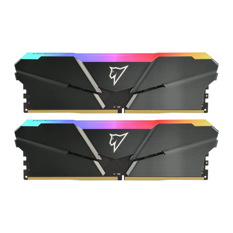 Netac shadow RGB DDR4-3600 16gb (8gb x 2) C18 Grey NTSRD4P36DP-16E NSREU1BD4163600NC8DP