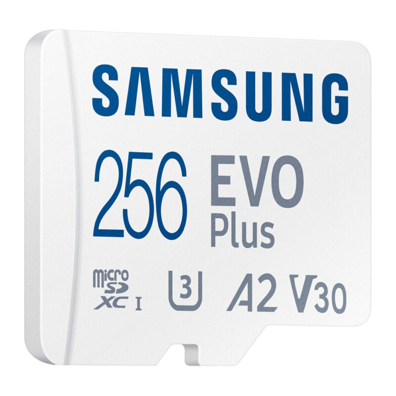 Cartão Memória Samsung 256gb MicroSd Evo Plus 130MBs e Adapt