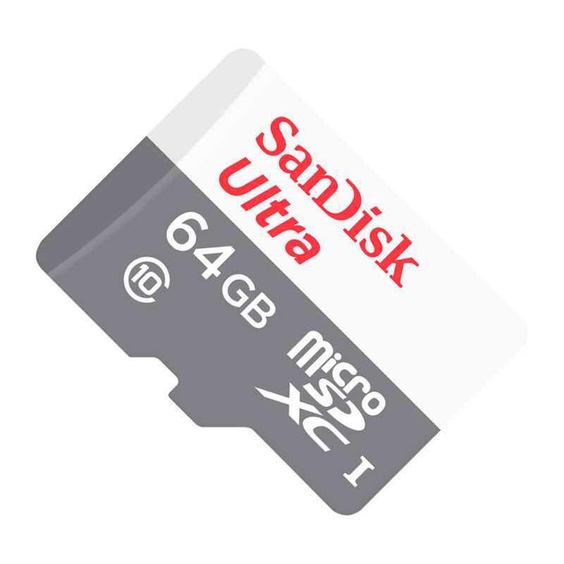 Cartão Memória Micro Sd Sandisk 64gb Ultra 80Mbs Classe c10