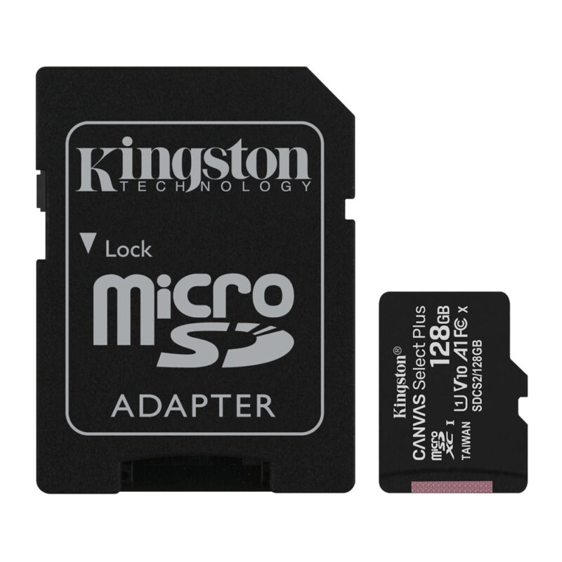 Cartão Memória Micro Sd Kingston 128gb MicroSd 100Mbs e Adap