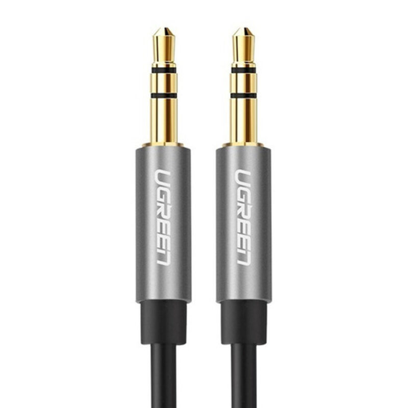 Cabo de Áudio Auxiliar P2 Ugreen 3.5mm Macho 1 Metro Preto