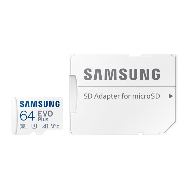 Cartão Memória Samsung 64gb Micro Sd Evo Plus 130Mbs e Adapt