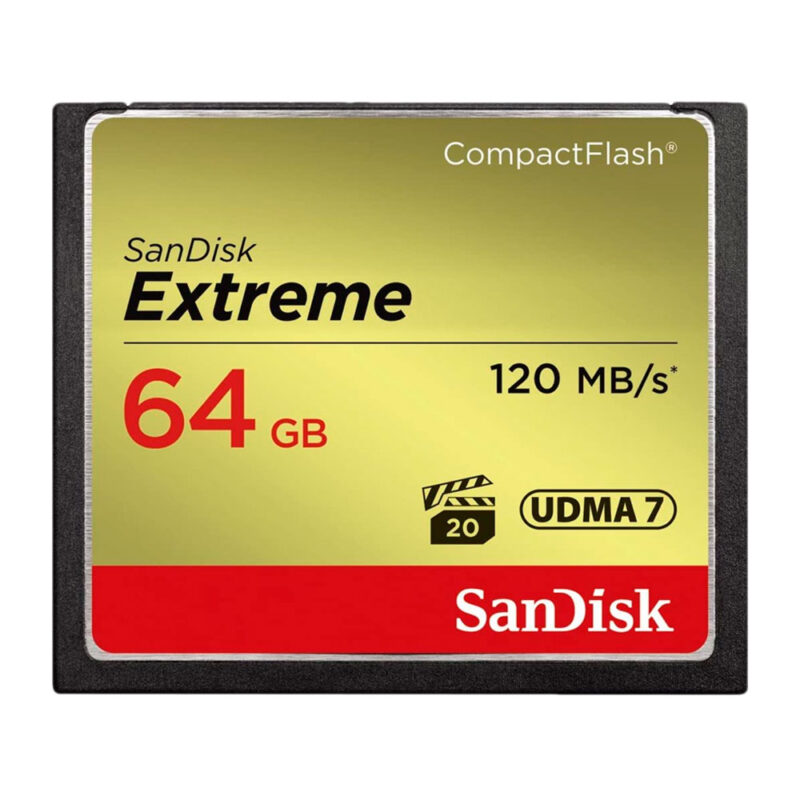 Cartão de Memória Sandisk 64gb Extreme CompactFlash 120Mbs (50)