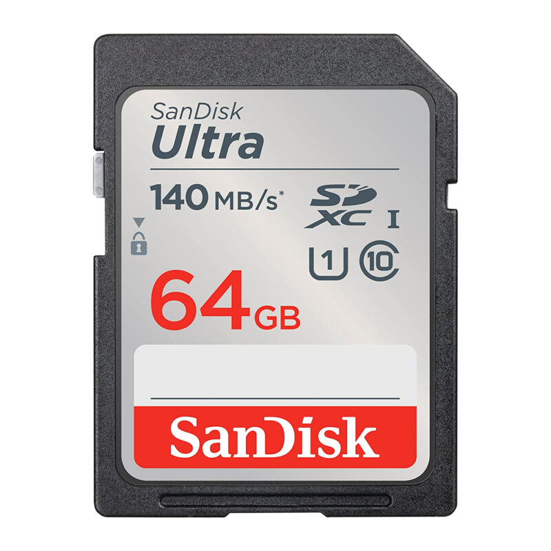 SanDisk Ultra SDXC™ UHS I Card 64GB Speed up to 140Mb/s SD491SDUNB 064G GN6IN