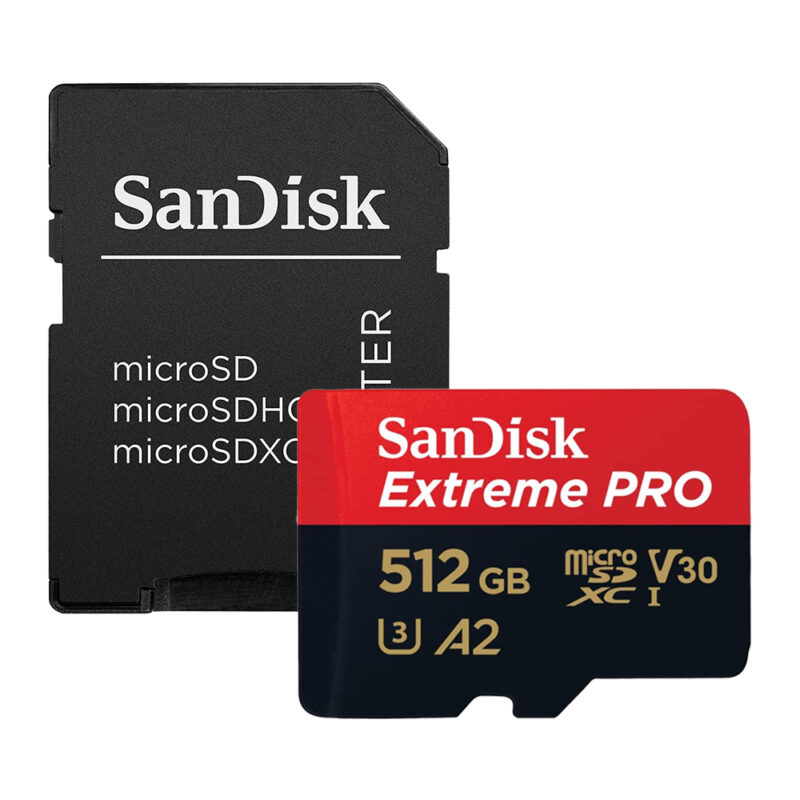 Cartão SanDisk  microSDXC com adaptador Extreme pro  512gb 200mbs